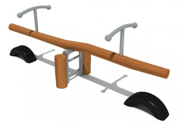  完美wm365体育游乐木质双人儿童跷