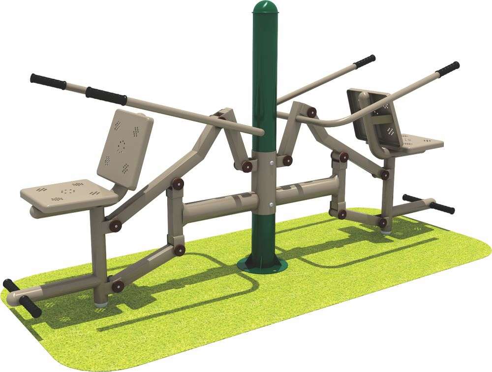 完美wm365体育健身器材 双人坐压器